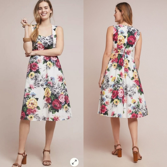 Floral dress anthropologie Clearance
